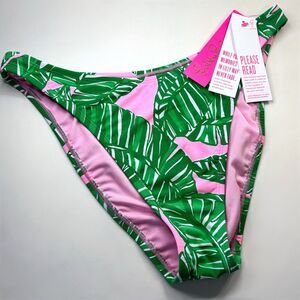 Lilly Pulitzer Swim Suit Pico Bikini Bottom High Cut SZ 12 Lets‎ Go Bananas New